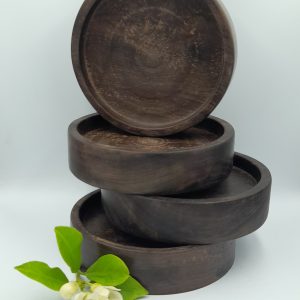 HARDWOOD CANDLE STAND